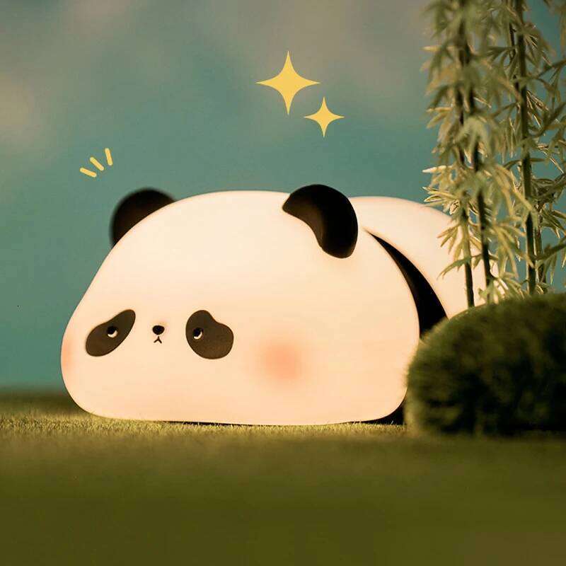 Panda LED Night Light Touch Sensor Cartoon Kid's Nightlights Silicone Child Holiday Christmas Gift Bedside Lamp Bedroom Decor Z260127