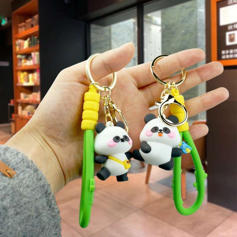 Kung Fu Panda 3D Soft Rubber Doll Car Bag Keychain Pendant Gift Cute Style S260126 457