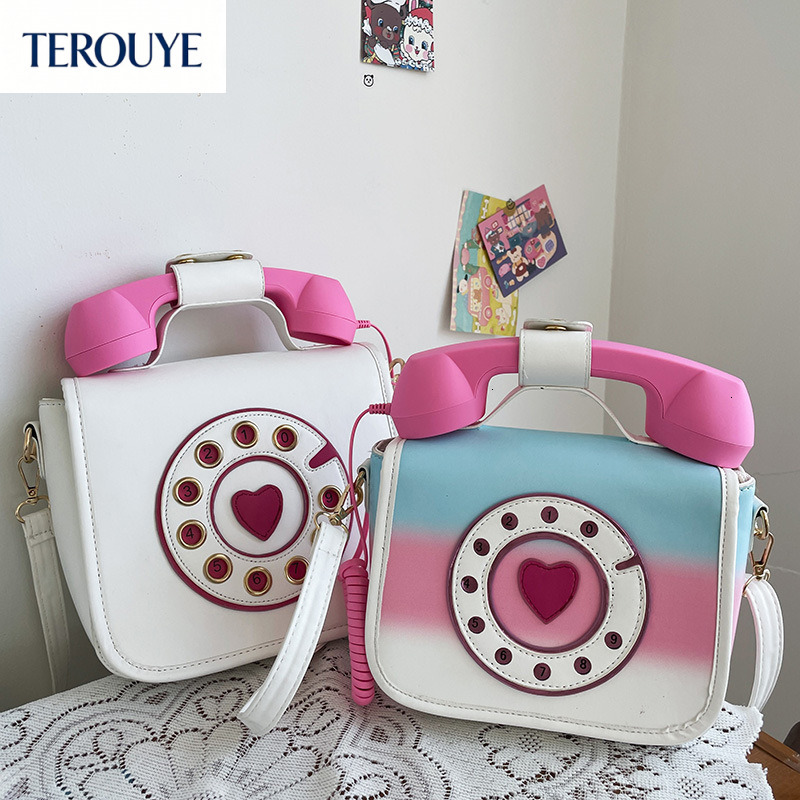 TEROUYE Autumn/Winter bag New Women's Fashion Phone Bag bag Personalized European and American Fashion Creative Shoulder Bag