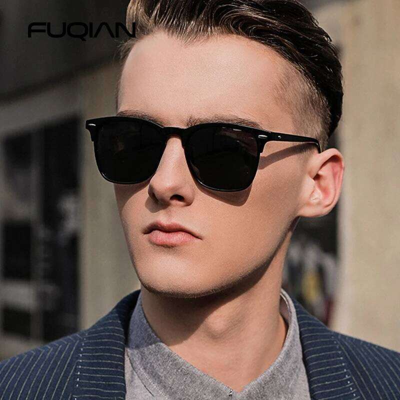 Fashion Square Polarized Sunglasses Men Women Classic Rivet Sun Glasses For Male High Quality Anti-glare Driving Shades Z260127