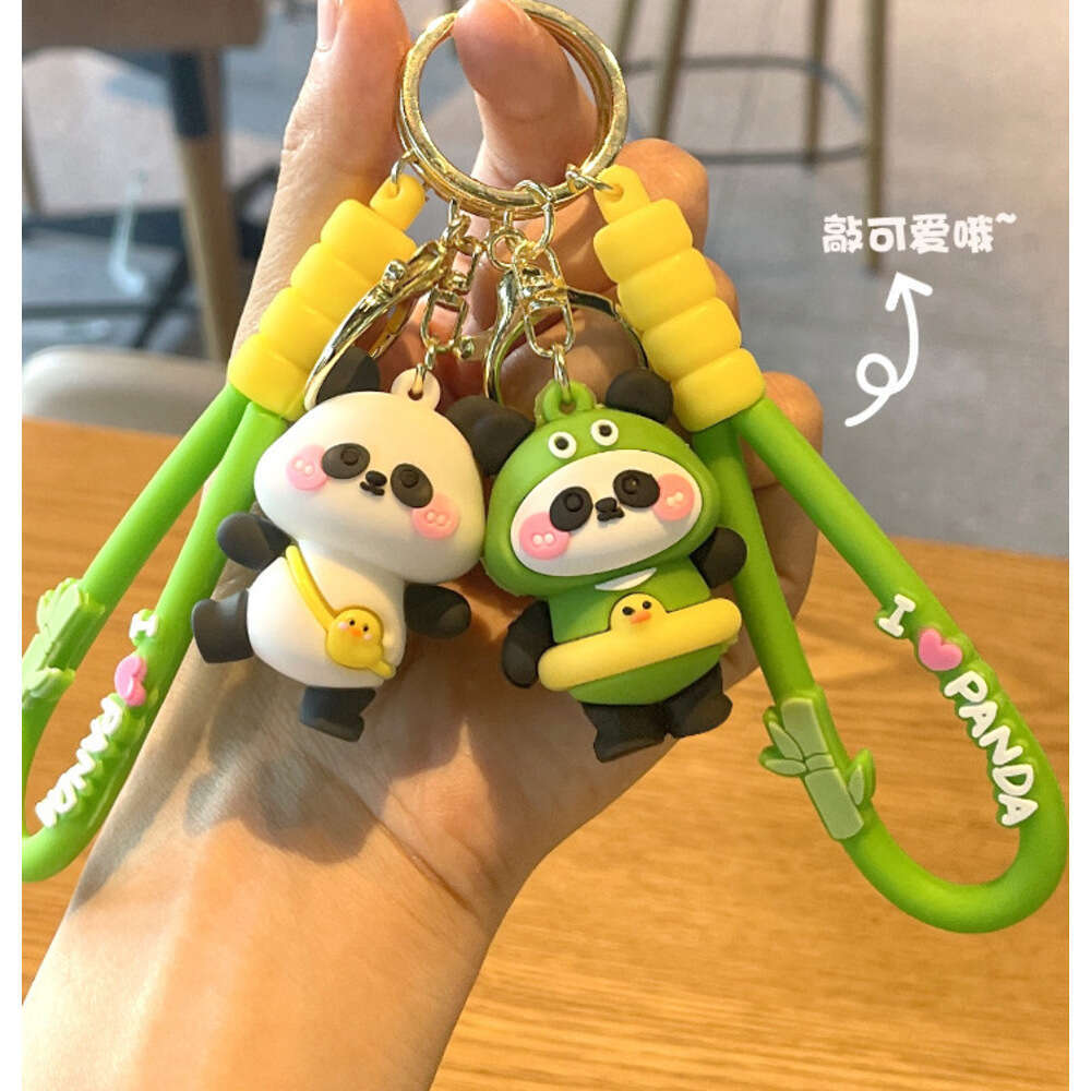 Cute Creative Kung Fu Panda Travel 3D Soft Rubber Doll Car Bag Keychain Pendant Gift S260126 66e
