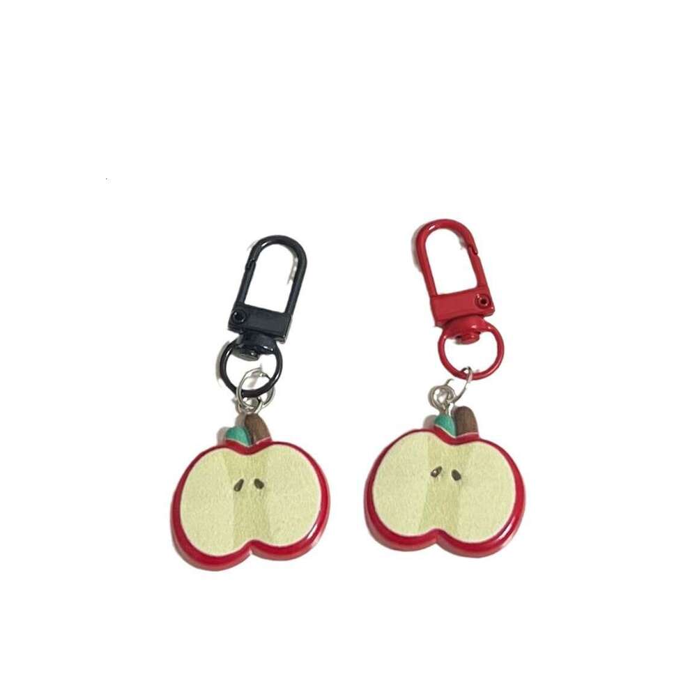 Ins Style Cute Red Apple Keychain Girly Best Friend Pendant Gift Fun Backpack Accessory S260126