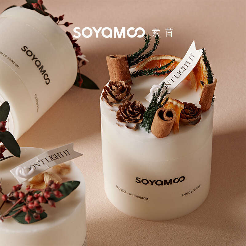 Home Atmosphere Eternal Flower Ornament Custom Cold Fragrance Soy Coconut Wax Romantic Scented Candle Y260127