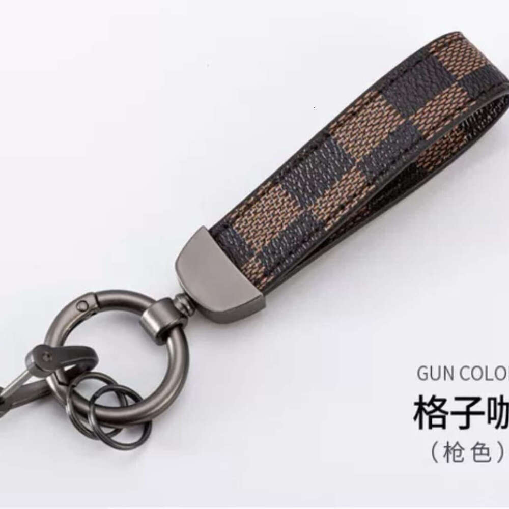 New High-End Leather Keychain Presbyopia, Metal Key Ring for Men and Women, Car Accessories S260126