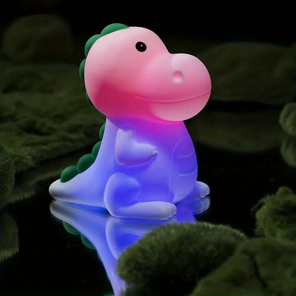 LED Dinosaur nightlight Cute cartoon animal children's room decoration Bedroom lamp USB rechargeable birthday gift Z260127