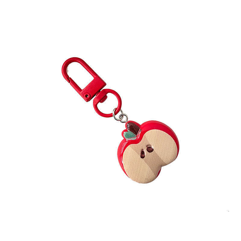 Cute Red Apple Keychain Girly Best Friend Pendant Gift Fun Backpack Accessory Creative Hanging Ornament S260126