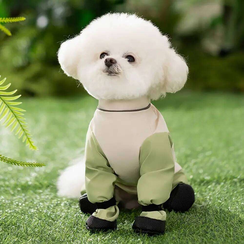 Reflective Stripe Pet Strolling Going Out Pants Back Adjustable Full Leg Protection Dog Boot Leggings Anti-Slip Waterproof XJ260127