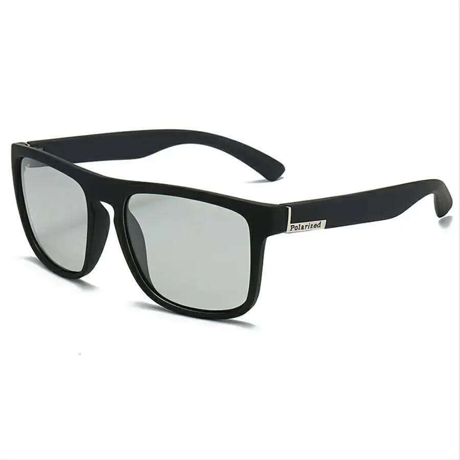 Photochromic Polarized Square Vintage Sunglasses Men Women Fishing Cycling Driving Mountaineering Chameleon Sun Glasses UV400 Z260127