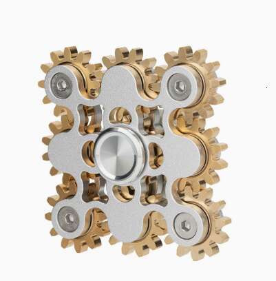 Finger gyroscope with gear linkage featuring nine teeth and made of pure copper metal alloy H260127 - view 4