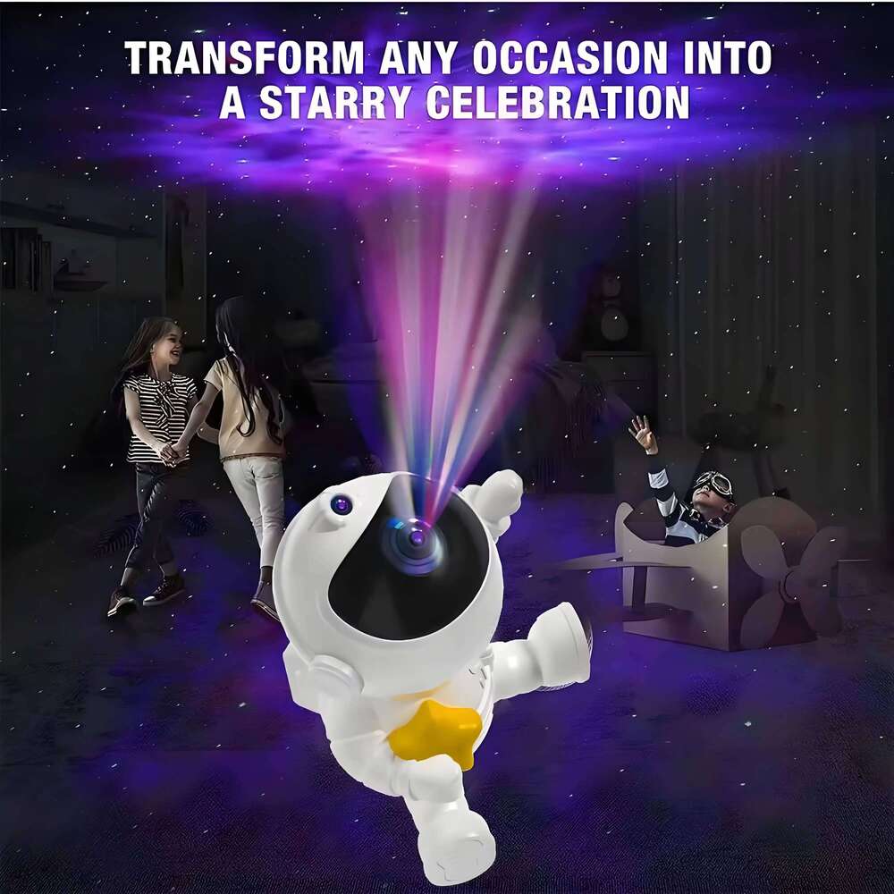 3D Astronaut Star Projector, Galaxy Night Light with Nebula Effects - Perfect Room Decor for Kids & Teens Z260127