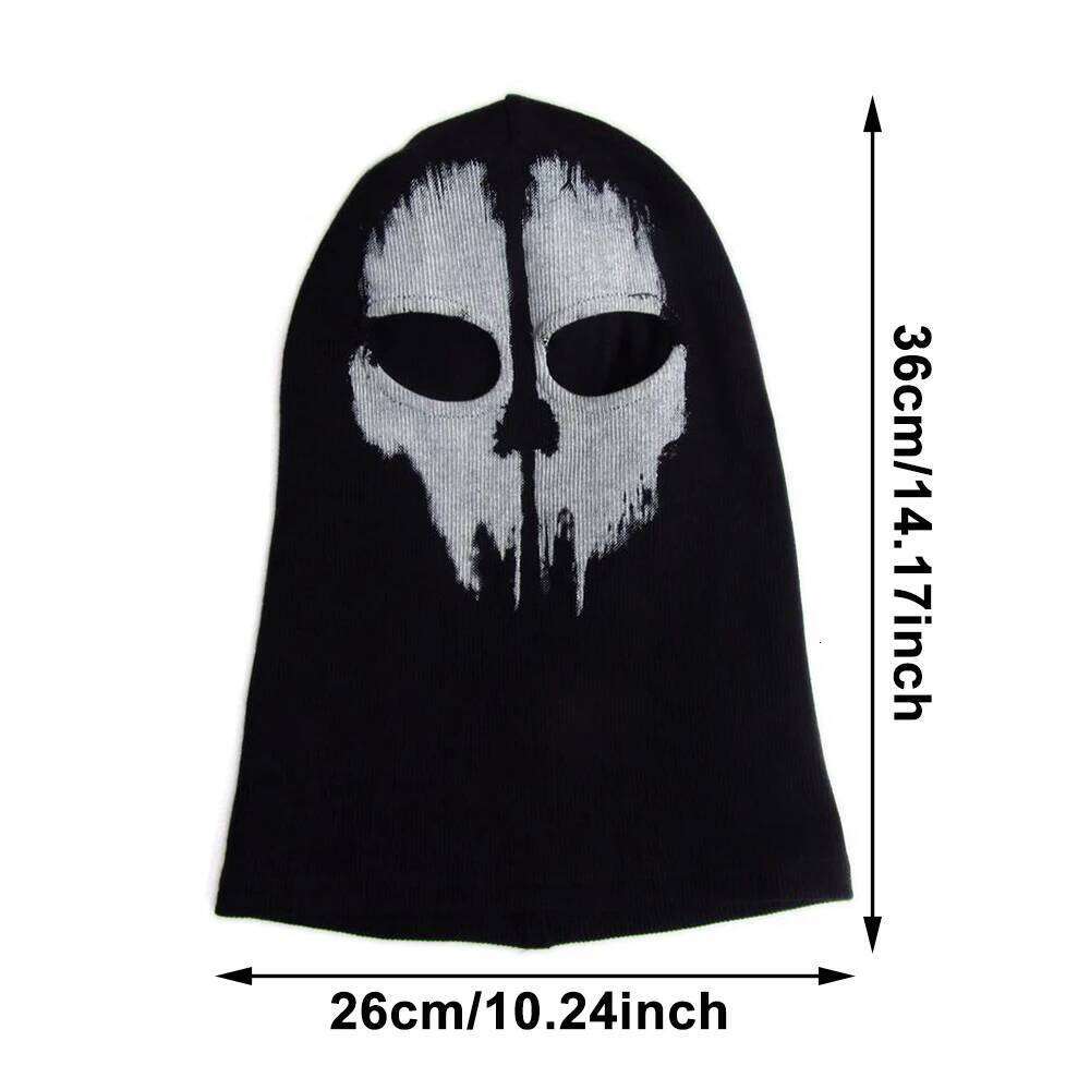Ghost Style Skull Balaclava Tactical Cotton Face Mask For Military Cosplay Motorcycle Skiing Call Of Duty Halloween Party Gear 26Y0127