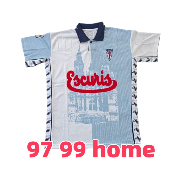1997 SD Compostela retro soccer jersey 97 99 Camiseta de futbol home away football shirt