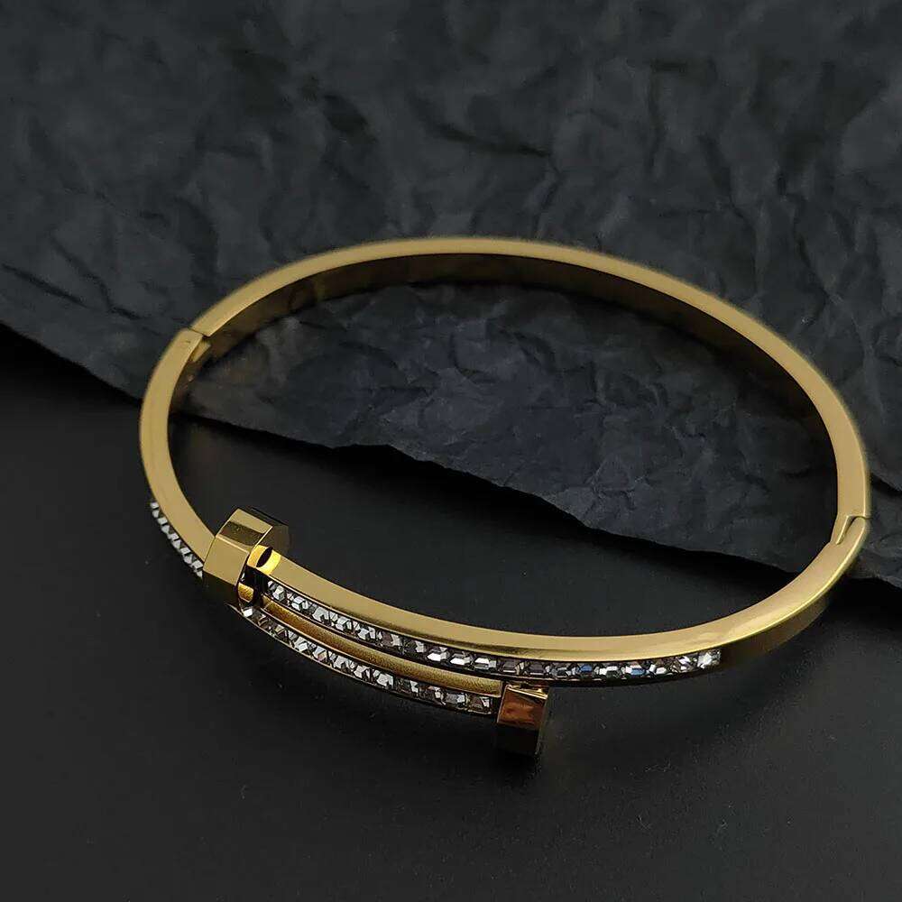 bracelet, 10 zircon style New breath nail steel baby's stainless gold-plated high quality waterproof silver bracelet for girls XJ260127 ,