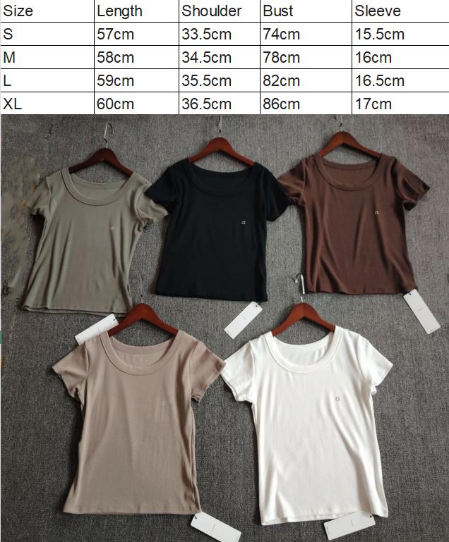Designer Alongside Women's Slim Yoga T Shirt Fit Short Sleeve Flexible T-Shirt Sporty Casual Tops