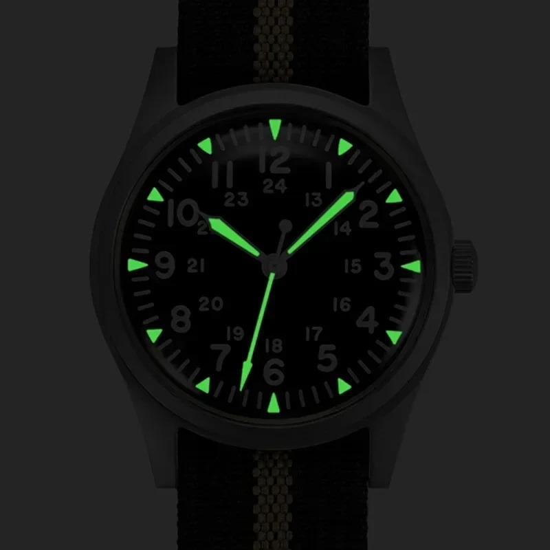 RDUNAE RA03 345mm Military Men Vintage Quartz Watch G10 Miyota 2035 Watches K1 Mineral Glass Stainless Steel Wristwatc 260124