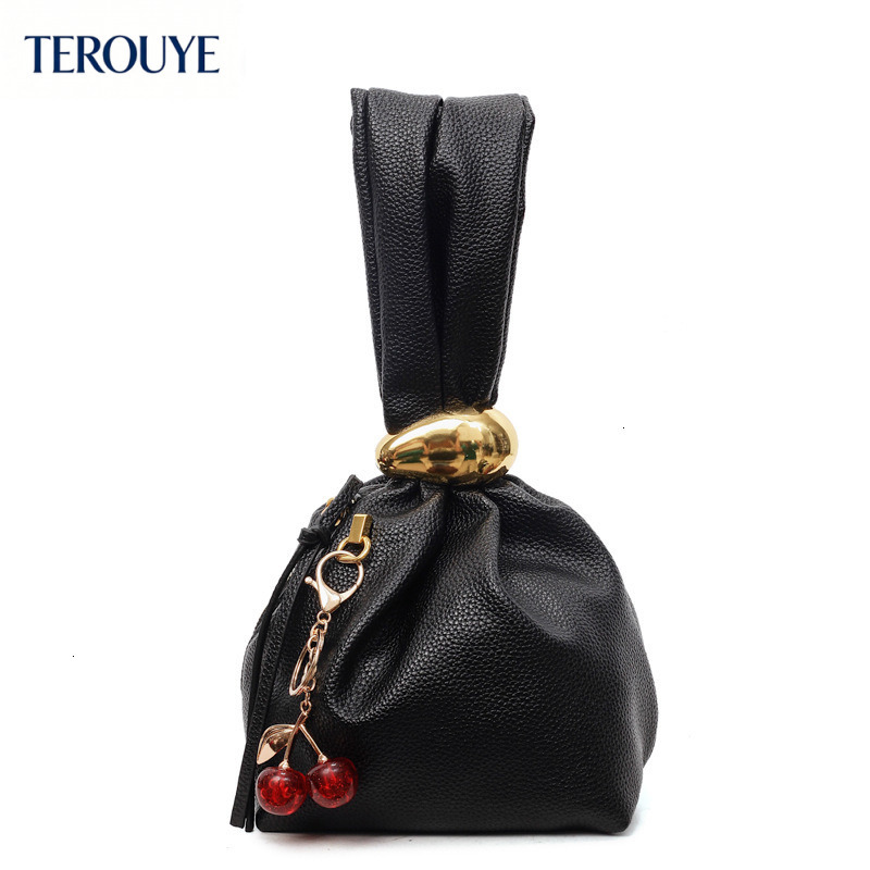 TEROUYE autumn and winter new women's pleated handbag retro light luxury style elegant lychee pattern bag personalized women's shoulder bag