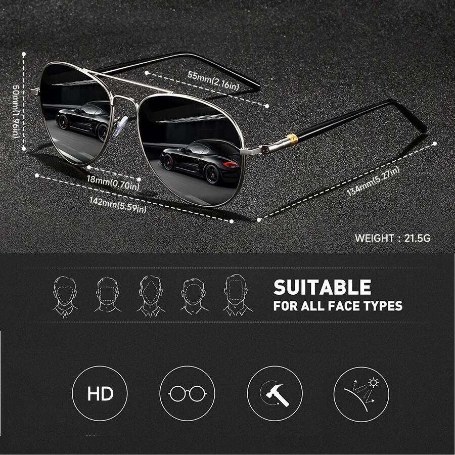 Fashion Vintage Metal Frame Sunglasses Men Women Fishing Driving Man Luxury Brand Sun Glasses Anti-Glare Eyewear UV400 Z260127