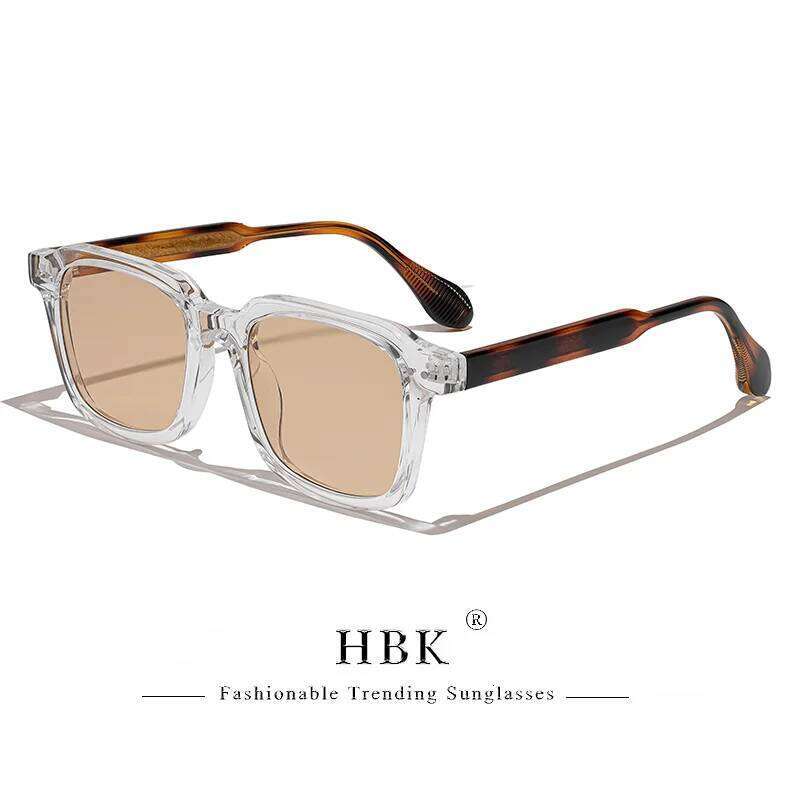 HBK New Fashion Retro Sunglasses man Large Square Frame Sun Glasses Women outdoor travel party Shopping Eyewear Z260127
