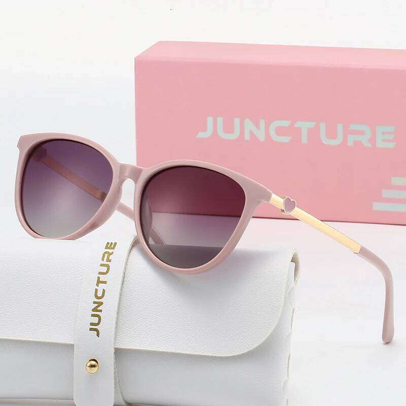 JUNCTURE Polarized Fashion Cat Eye Sun Gradient Lady Glasses Party Holiday Gifts Sunglasses for Women Z260127