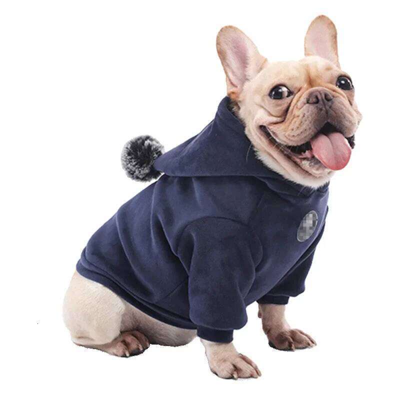 Fashion French Bulldog Pug Dog Coat Jacket for Small Medium Dogs Winter Warm Pet Clothes Puppy Yorkies Sweatshirt Pets Clothing XJ260127