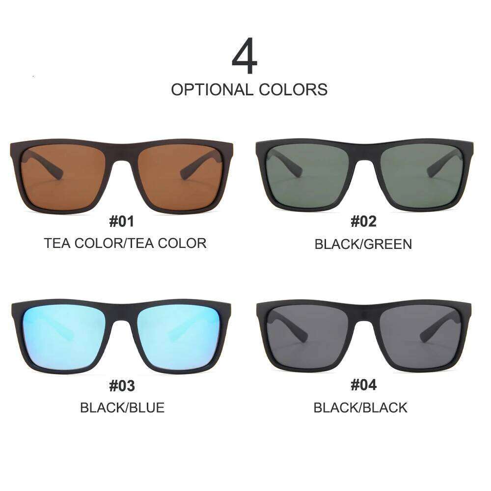 Fashion Square Vintage Polarized Sunglasses Men Women Retro Driving Fishing Sun Glasses UV400 Eyewear Z260127