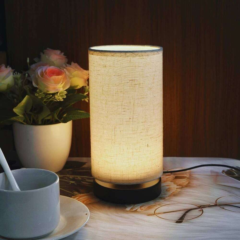 Nordic fabric table lamp, USB powered, suitable living rooms, bedrooms, offices - perfect gift for holidays and birthdays Z260127