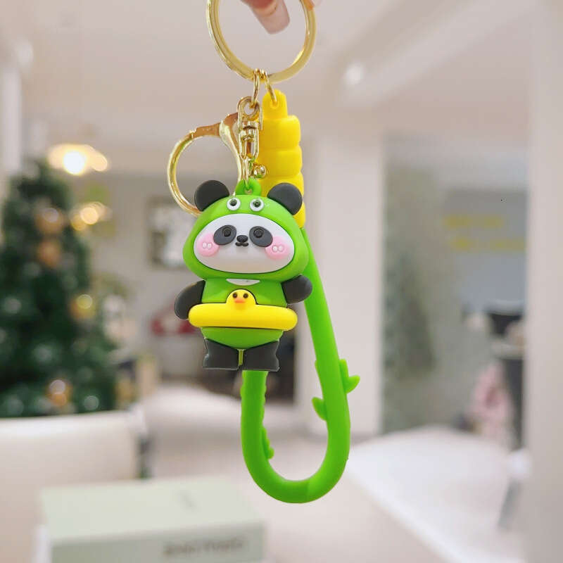 National Trend Premium Panda Plush Keychain PVC Soft Rubber Pendant Cartoon Accessories Wholesale Creative Cute Items S260126 658