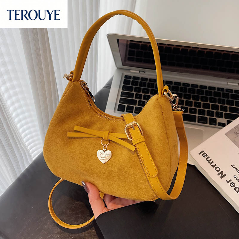 TEROUYE bag Autumn/Winter New Retro Light Luxury bag Elegant Style Fashion Versatile Trendy Underarm Bag Women's Shoulder Bag