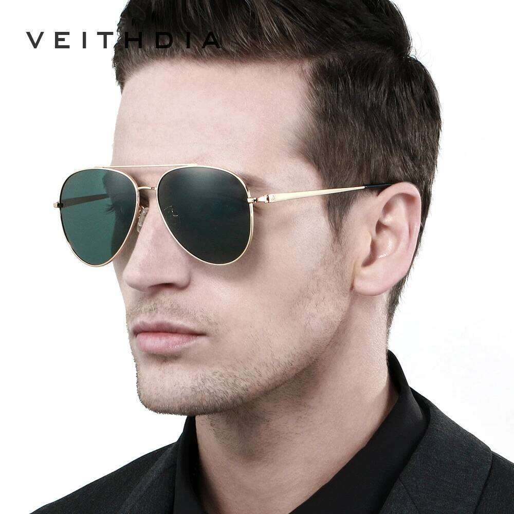 VEITHDIA Brand Sunglasses Classic Fashion Men Women Polarized Mirror UV400 Lens Outdoor Eyewear Accessories For Male/Female 8259 Z260127