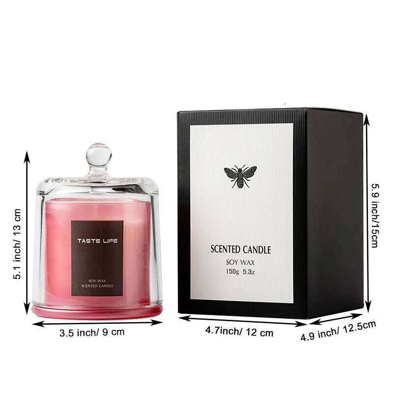 Lavender Scented Candles,Relaxing Aromatherapy Candle, Glass Candle Gifts Women, Jar Candles for Home Decoration Y260127