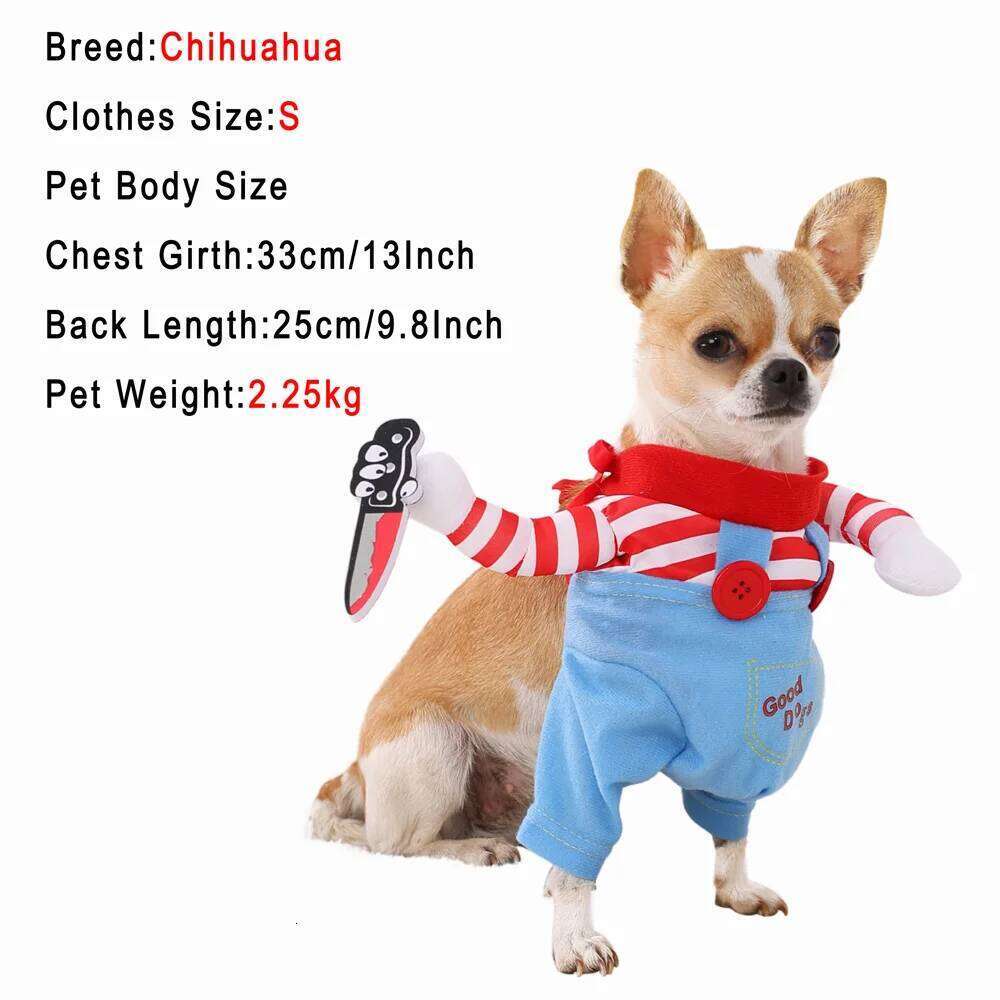 Halloween Pet Dog Cosplay Costume Funny Puppy Party Dress Up Outfits For Small Medium Dogs Cats Cute Kitten Clothing Pug Jacket XJ260127