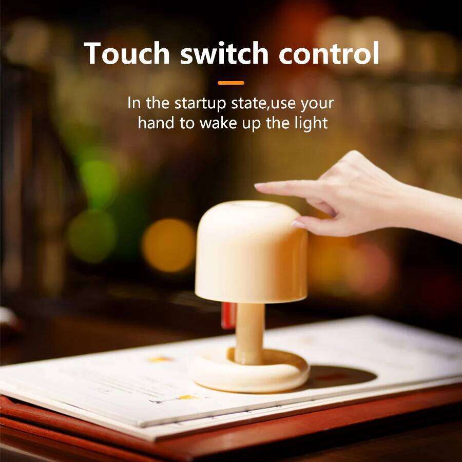 Minimalist LED Light USB Rechargeable Night Table Lamp Mushroom Bedside Lamps Gift Atmosphere Bedroom Decorations Z260127
