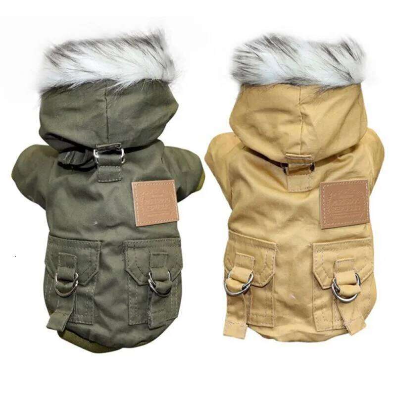 Winter Pet Clothes Puppy Dog Coat For Small Medium Dogs Thicken Warm Chihuahua Yorkies Hoodie Jacket Pets Clothing XJ260127