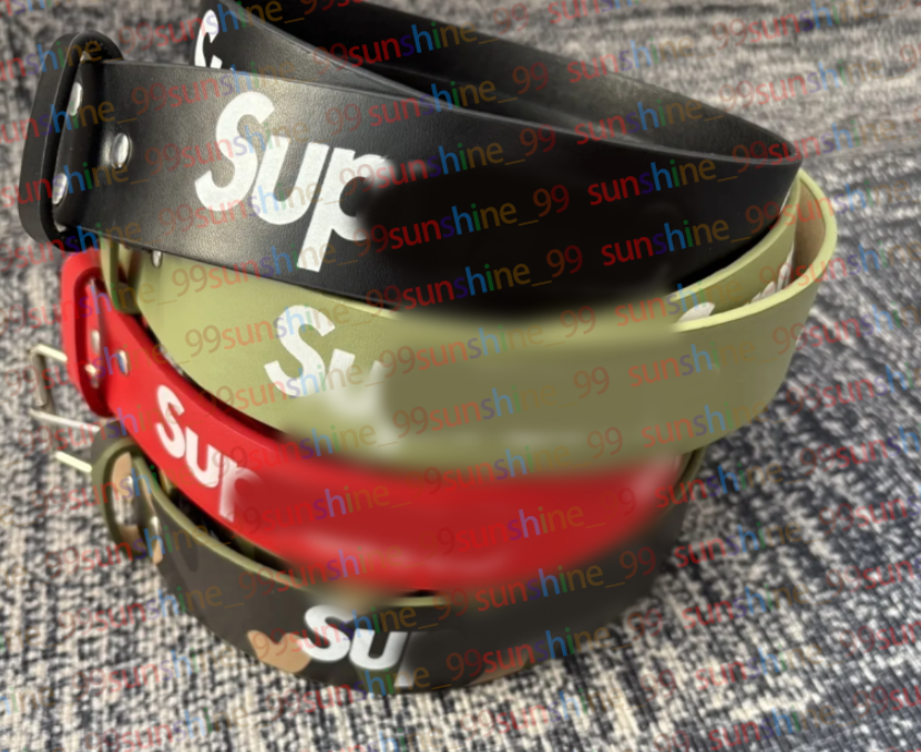 sup Belts Mens Designer Belts womens Genuine Leather ladies jeans belt buckle casual strap cinturones size 110 cm