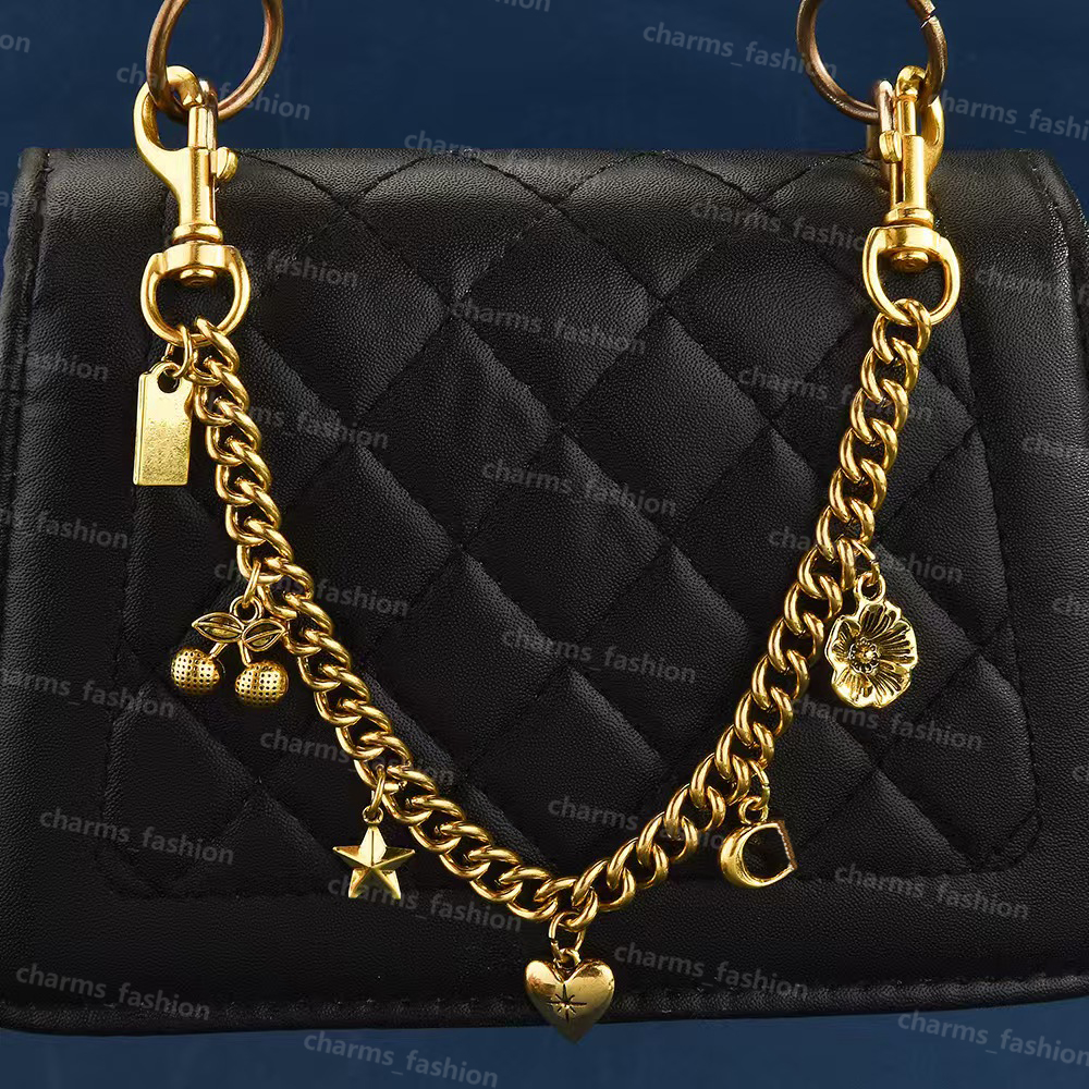 Designer Keychain Fashion Dinosaur Cherry Charm Accessories Designer Womens Bag or Keychain Pendant co ch Cherry Decoration Personalized Womens Wallet chain box