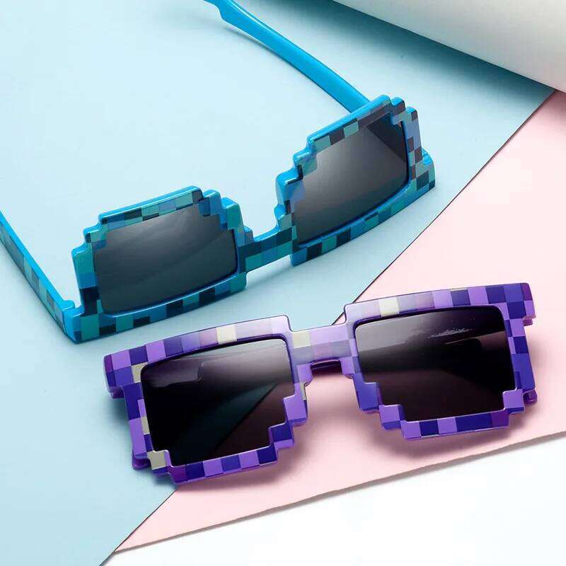 2025 New fashion Sun Hot Sale Sunglasses Creeper Glasses Novelty Mosaic Funny Goggles Boys Girls Pixel Eyewear Z260127