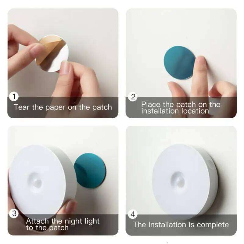 LED Motion Sensor Wireless Night Under Cabinet Light Closet Smart Wall-Mounted Body Induction Lamp home Decor Z260127