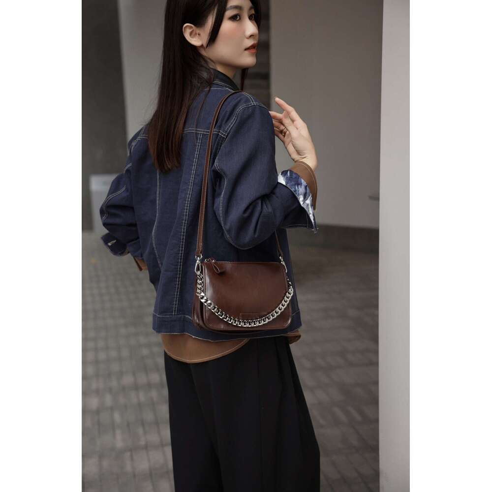 Luxury Shoulder Bags New Versatile Chain Crossbody Bag Fashion Handbag Small Tote Genuine Leather SENYY
