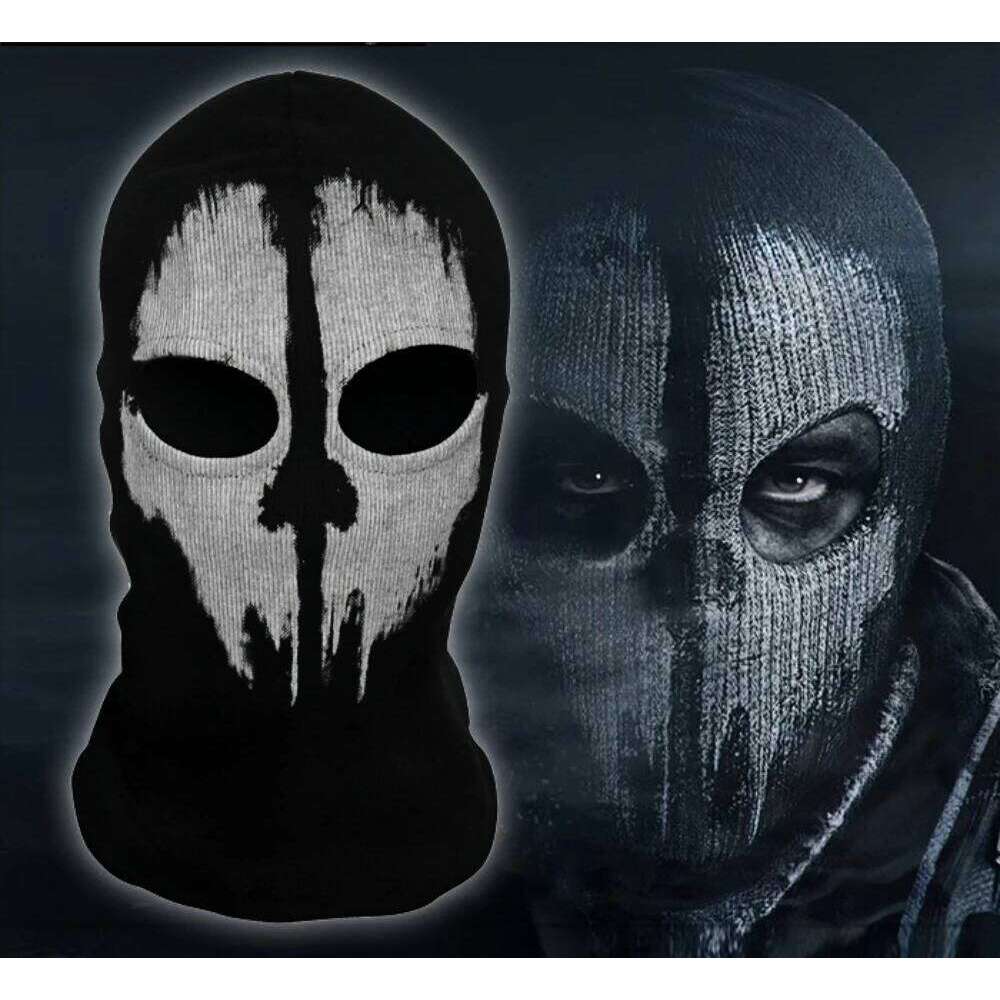 Ghost Style Skull Balaclava Tactical Cotton Face Mask For Military Cosplay Motorcycle Skiing Call Of Duty Halloween Party Gear 26Y0127