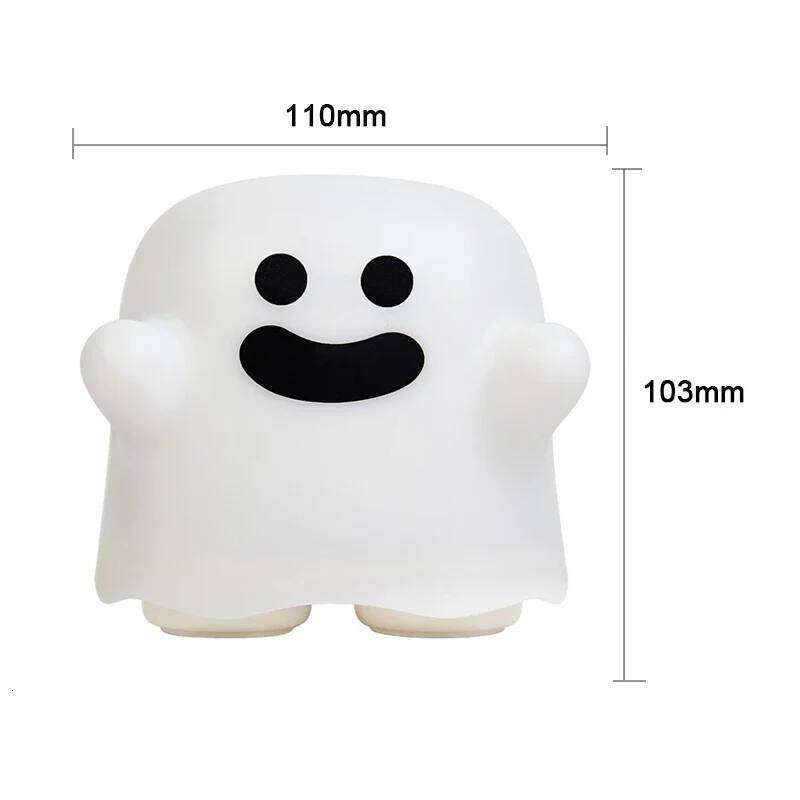 LED Night Lights for Children Bedroom Cute Boo Ghost Silicone Lamp Touch Sensor Dimmable Child Holiday Gift Rechargeable Z260127