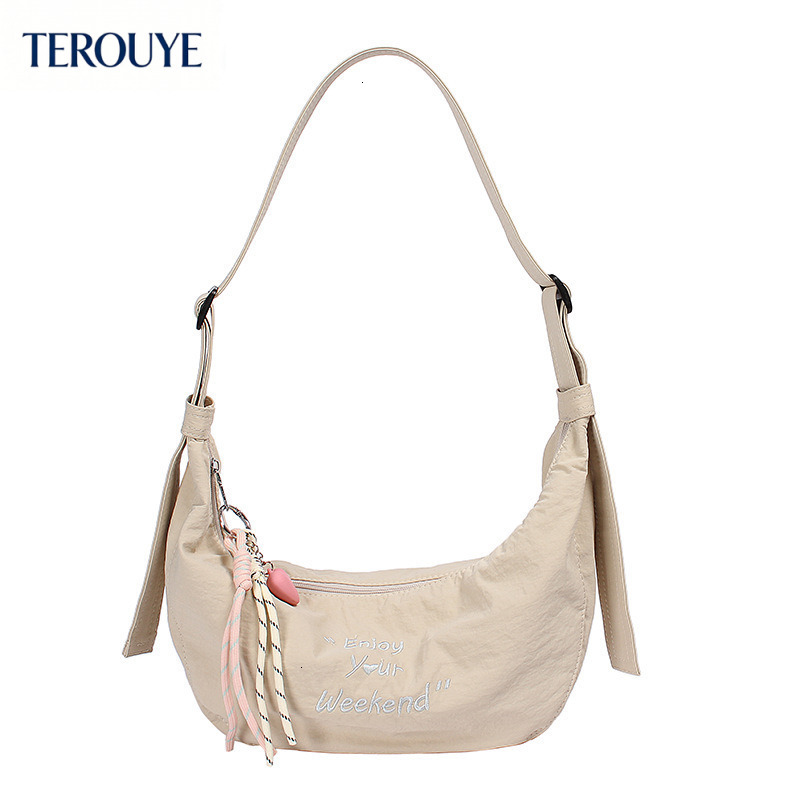 TEROUYE Korean casual style nylon canvas bag autumn and winter new lightweight and versatile armpit bag fashion trend women's shoulder bag