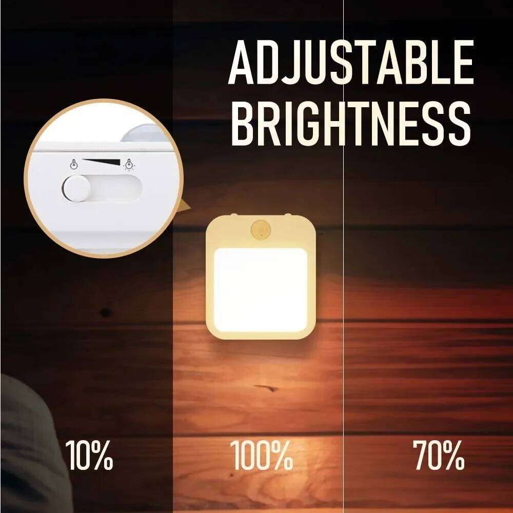 Motion Sensor With LED EU Plug Lamps Children'S Light Wireless Night Lamp For Bedside Table Bedroom Nigh Z260127