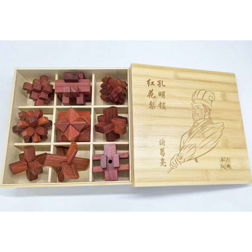 Unlock Educational Toys New Product Set Kongming Luban Lock Classical Mortise and Tenon Disassembly Wholesale Creative Assembly Nostalgic