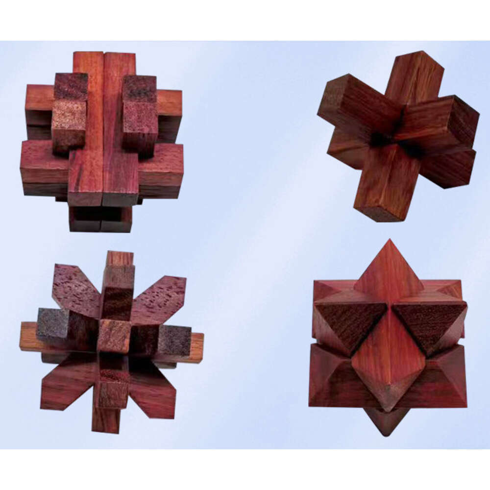 Unlock Educational Toys New Product Set Kongming Luban Lock Classical Mortise and Tenon Disassembly Wholesale Creative Assembly Nostalgic
