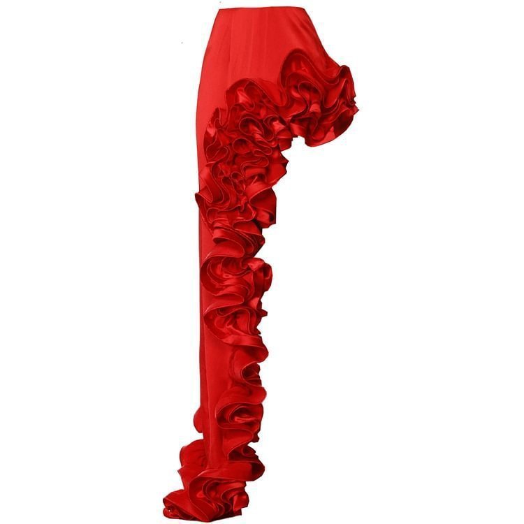 2025 Solid Red Flower One Piece Swimsuit Women Swimwear Sexy Swim Suit Deep V Monokini Off Shoulder Bodysuit Bathingsuit 250314