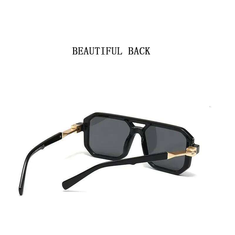 2025 Vintage Fashion Sun Protection for Men Square Retro Flair Sunglasses Womens Trendy Shades Gafas De Sol Z260127