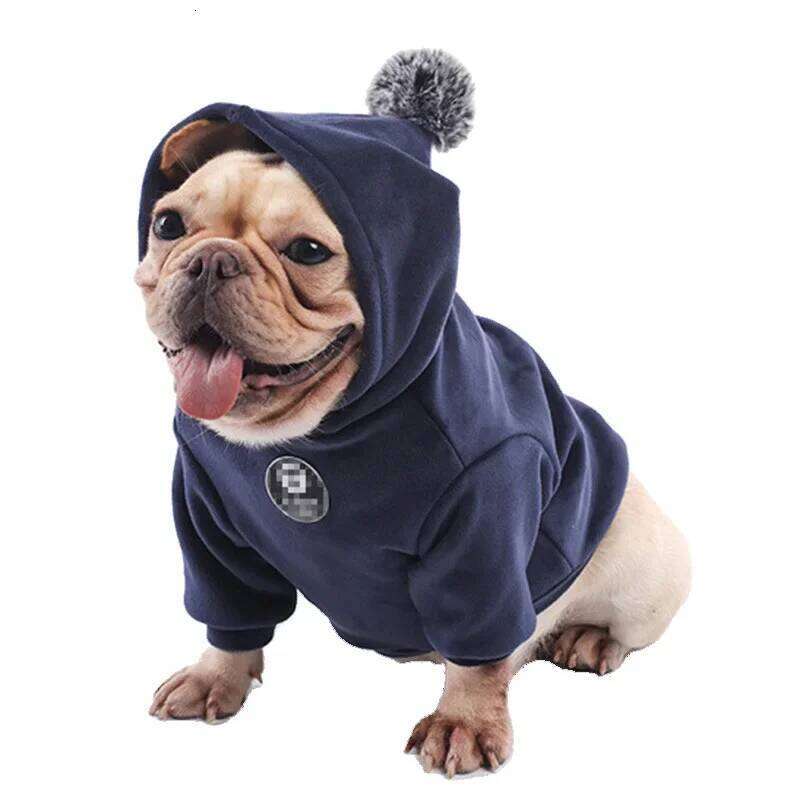 Fashion French Bulldog Pug Dog Coat Jacket for Small Medium Dogs Winter Warm Pet Clothes Puppy Yorkies Sweatshirt Pets Clothing XJ260127