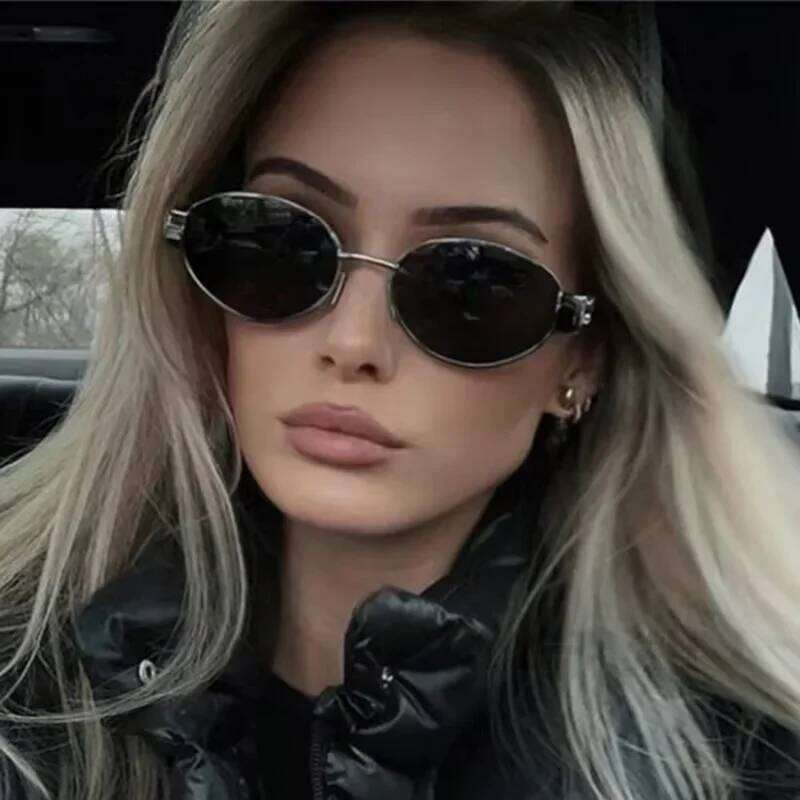 Advanced Metal Sunglasses Fashion Oval Brand Vintage Sun Glasses High Quantity Oculos De Sol 2024 Z260127