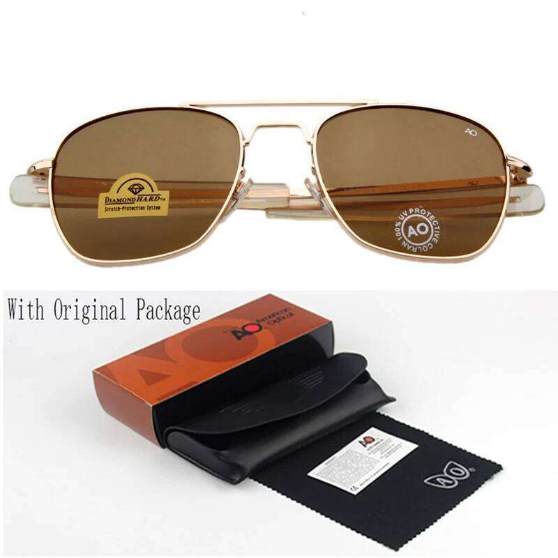 Fashion Sunglasses Men American Army Military Brand AO Sun Glasses For Male Optical Glass Lens de sol RS263 Z260127