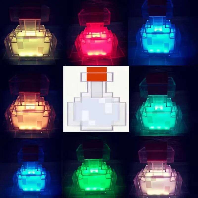11.5 Inch Brownstone Torch Led Night Lights USB Rechargeable Table Light Game Room Decoration Lamp Kids Birthday Gifts Toy Lamps Z260127